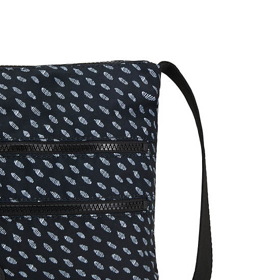 Kipling Alvar Printed Crossbody Táska Fekete Fehér | HU 1070ZU